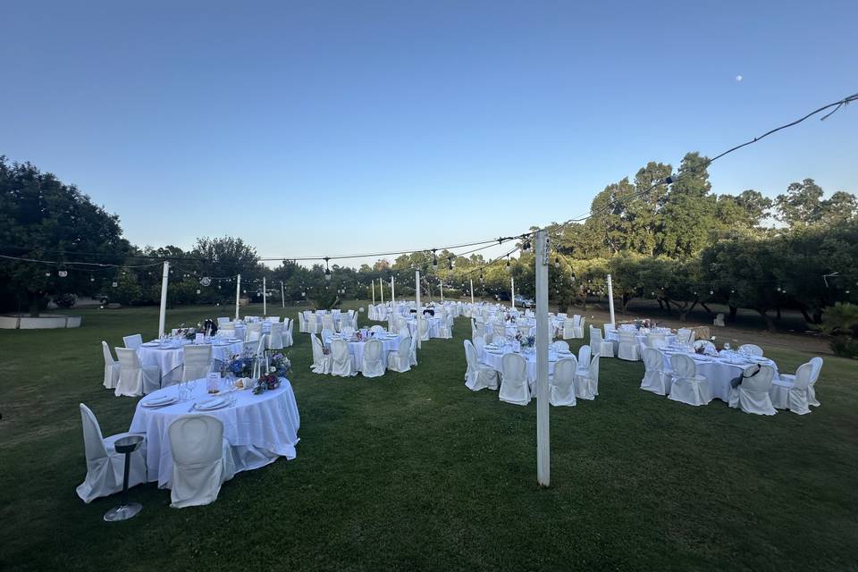 I tavoli per la cena
