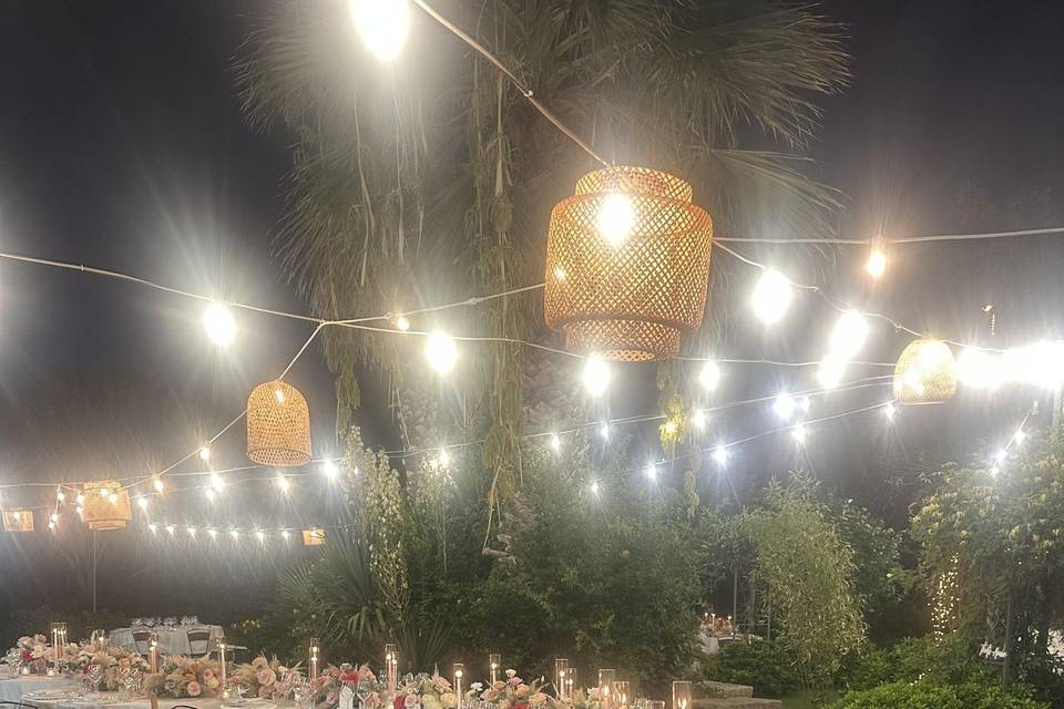 I tavoli per la cena