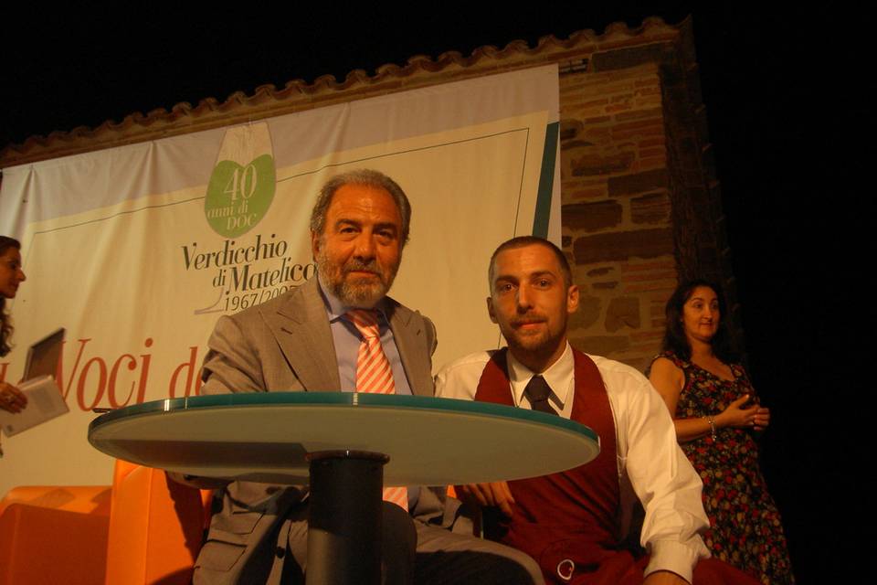 Con Antonio Caprarica