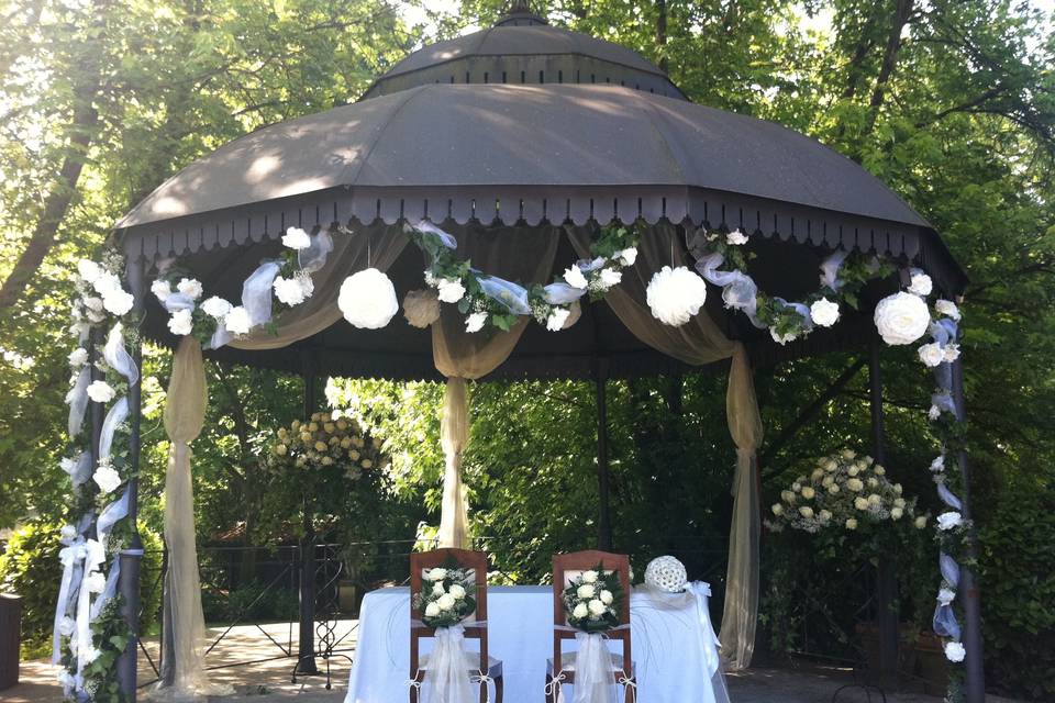 Gazebo allestito