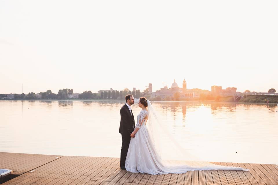 Laghi mantova sunset