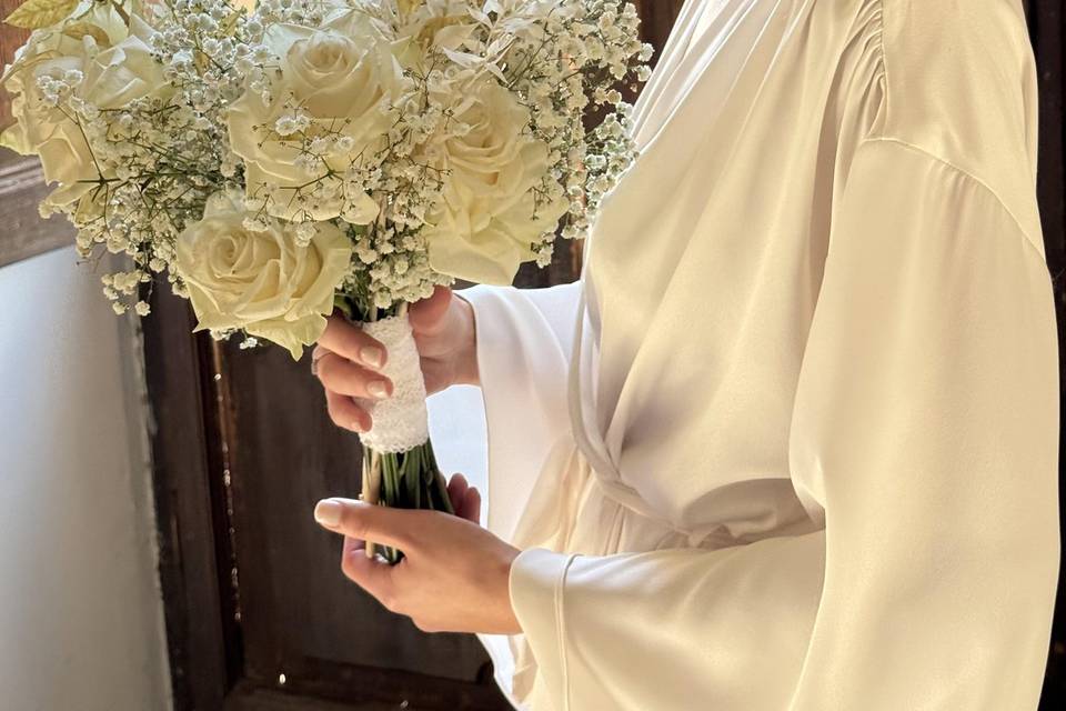 Bouquet beige rose