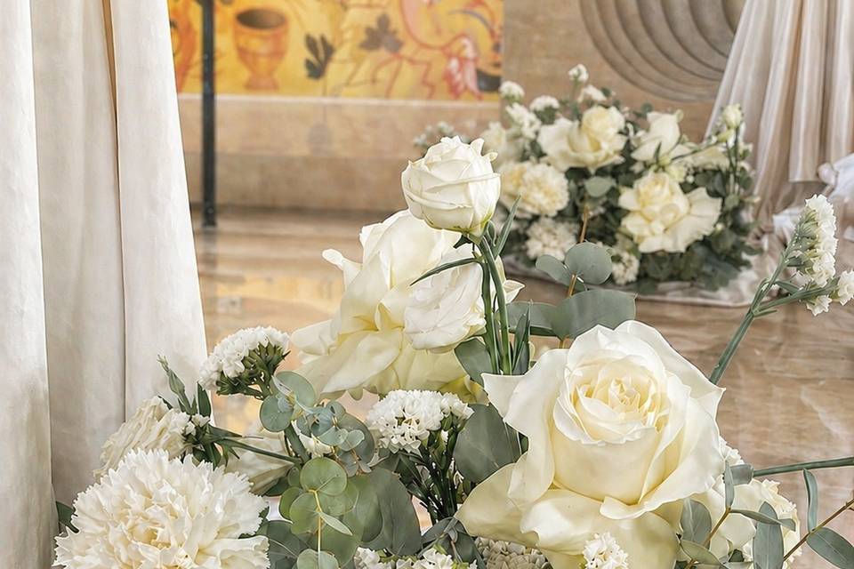 Tessuto e fiori