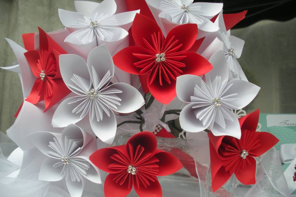 Bouquet fiori Kusudama
