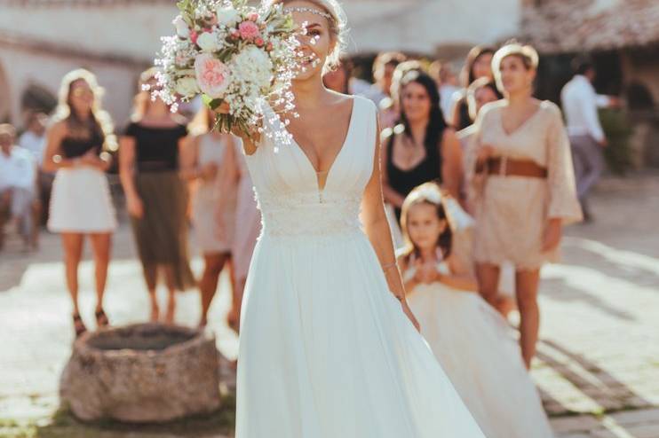 Il lancio del bouquet