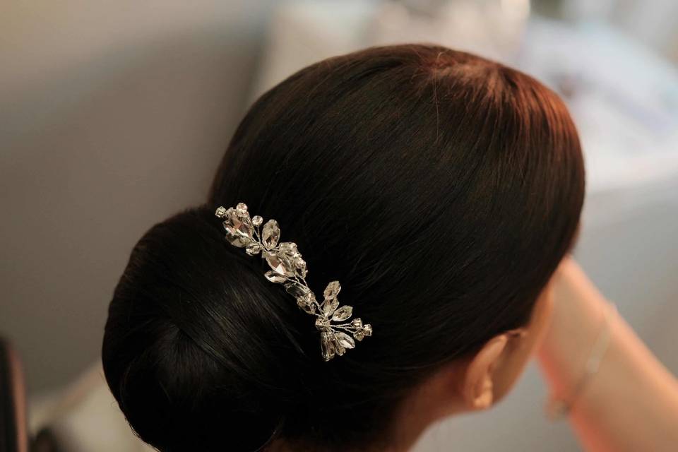 Chignon basso elegante