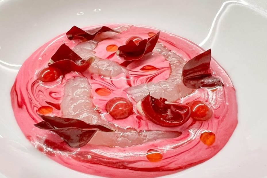 Gamberi in rosso e in rosa