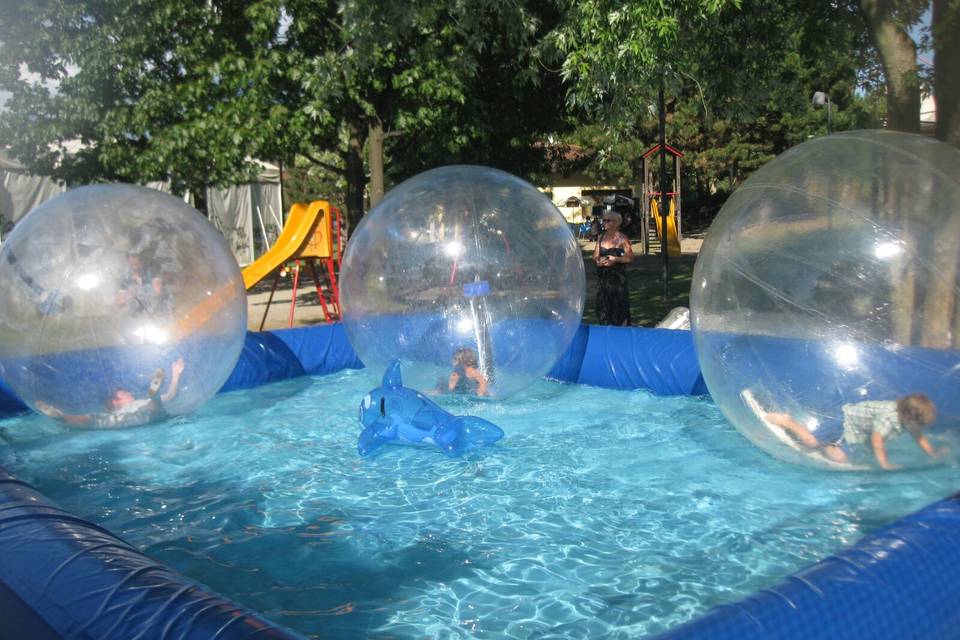 Piscina con bolle