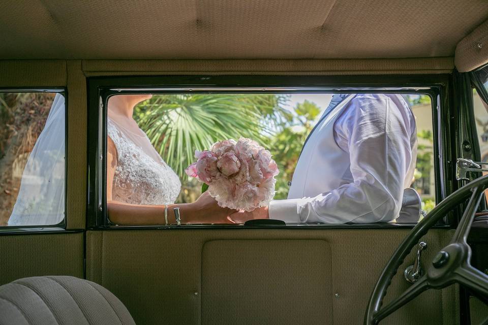 Auto epoca wedding