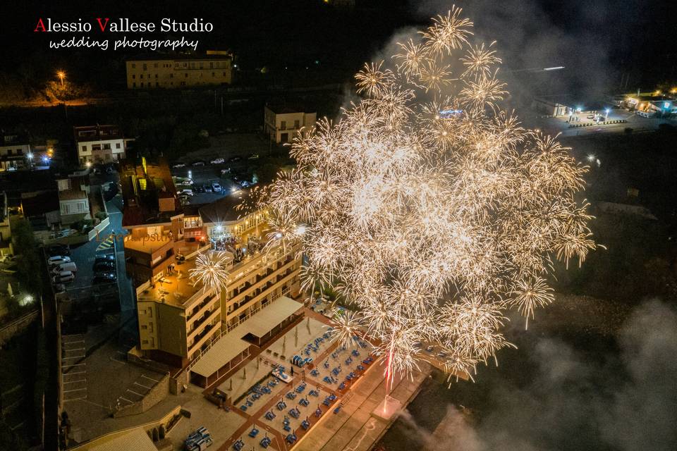 Drone fuochi artificio