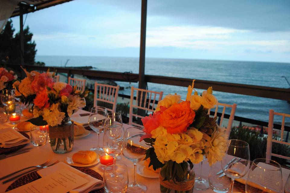 A beach wedding