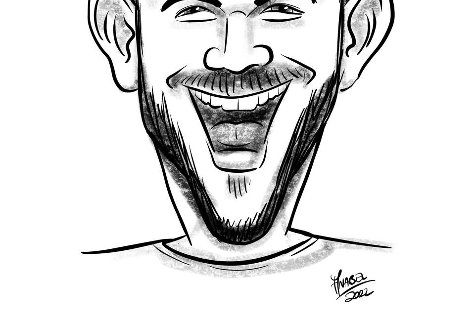 Segnaposto Caricatura digitale