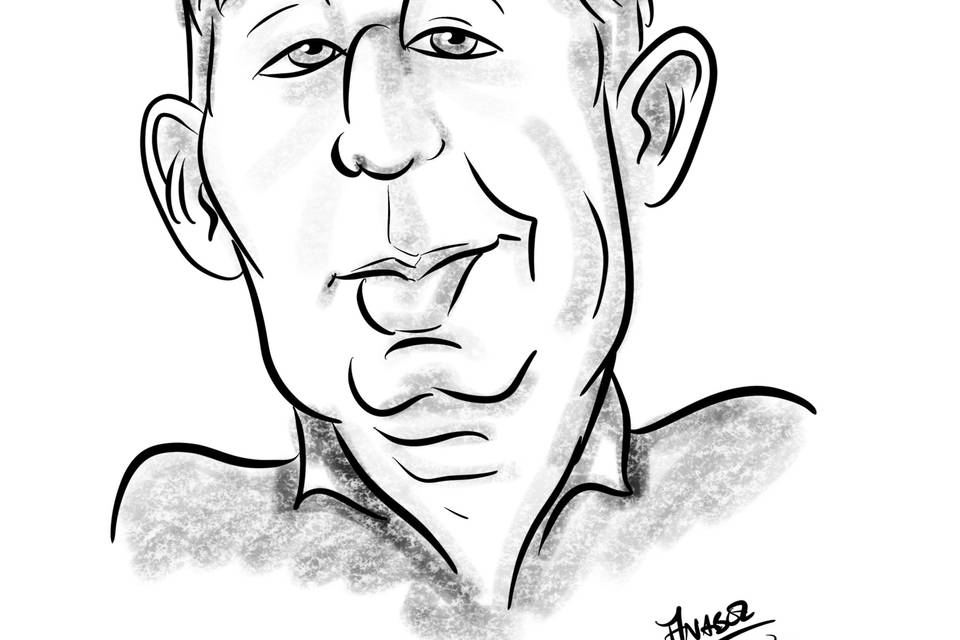 Segnaposto Caricatura digitale