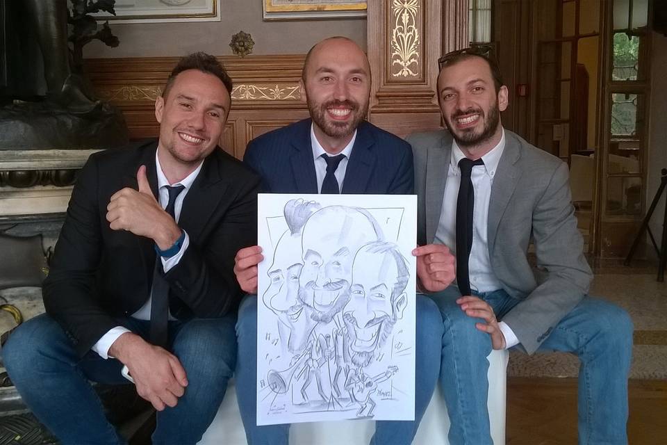 Caricatura di gruppo