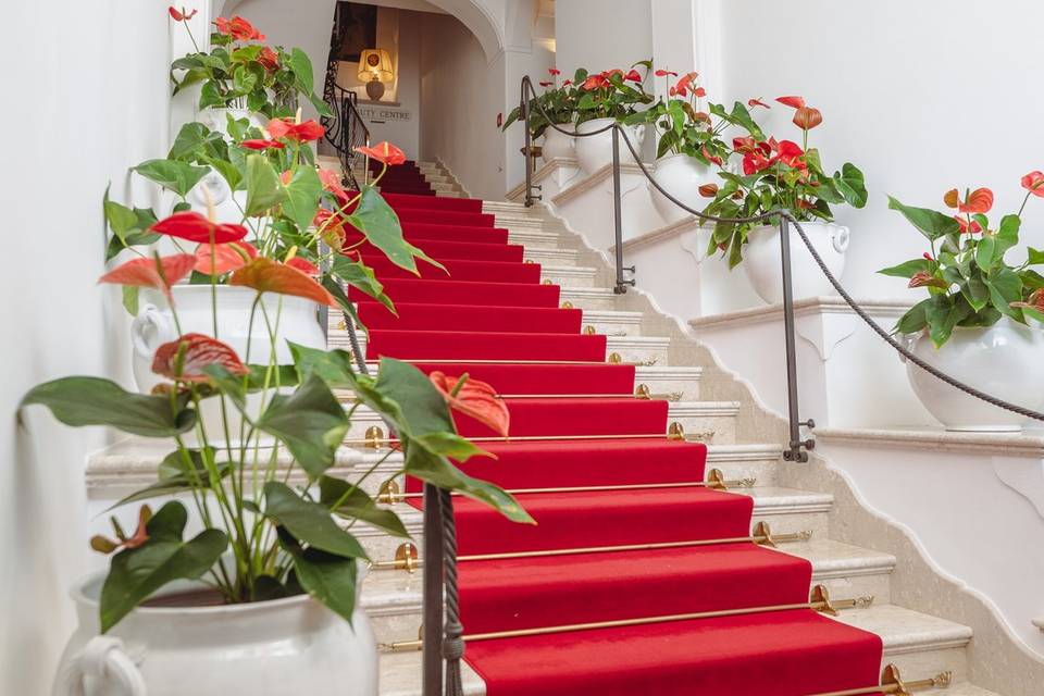 Marble staircase at Poseidon