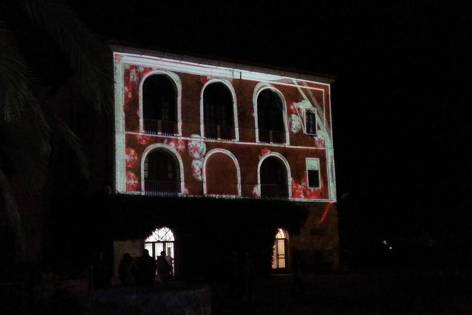 Esempio video mapping facciata