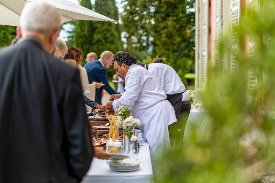 Chef Vincenzo al buffet