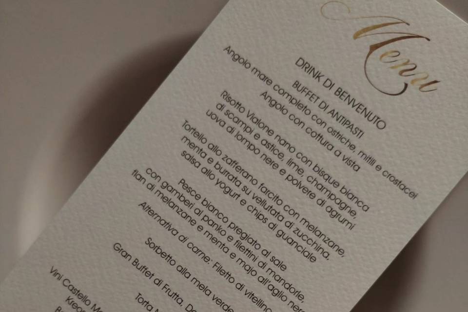 Menu-matrimonio