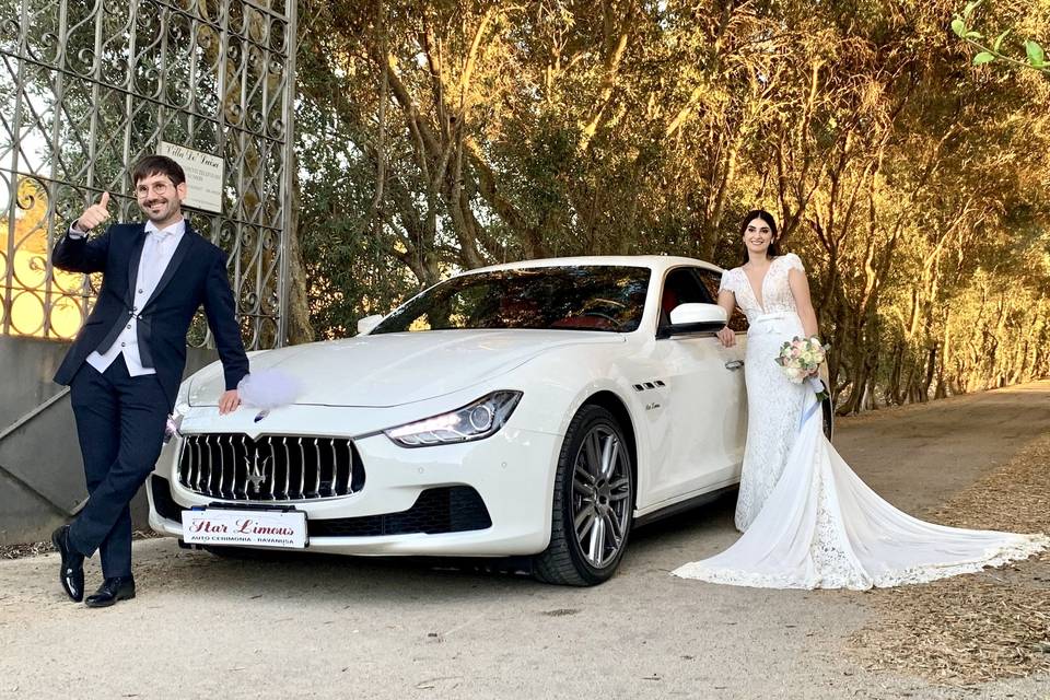 Maserati ghibli bianca