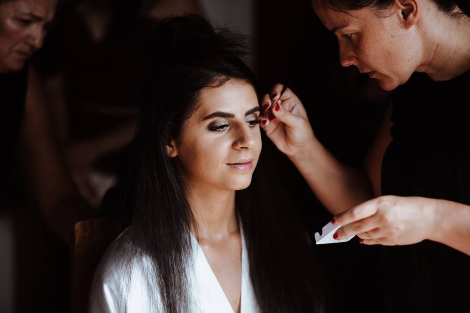 Sposa in preparazione