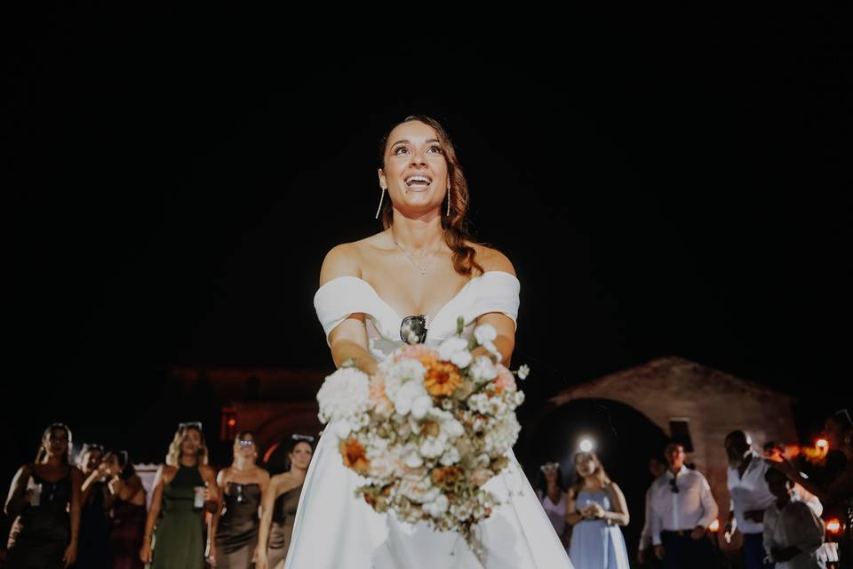 Il famoso LANCIO DEL BOQUET