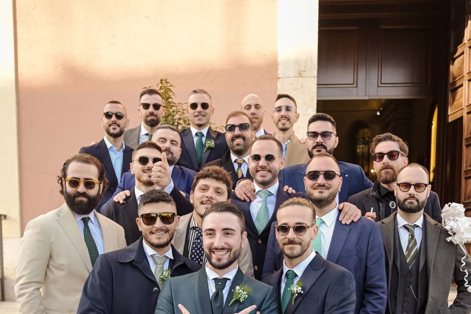 With his Friends!