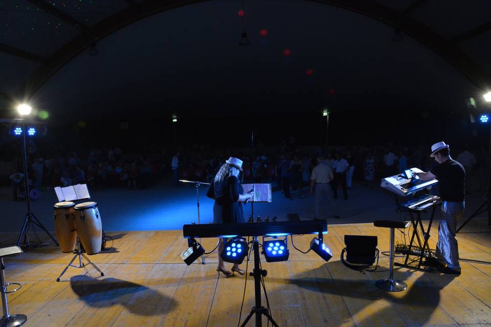 Mery e Mario visto dal palco