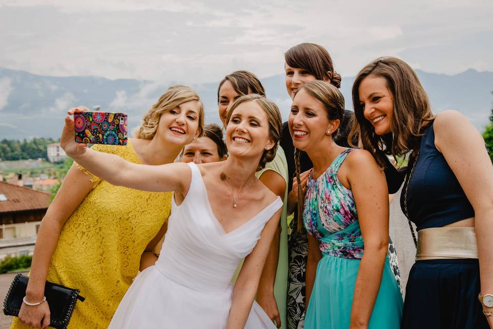 Selfie della sposa