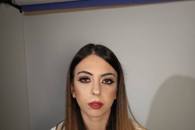 Smokey eyes marrone