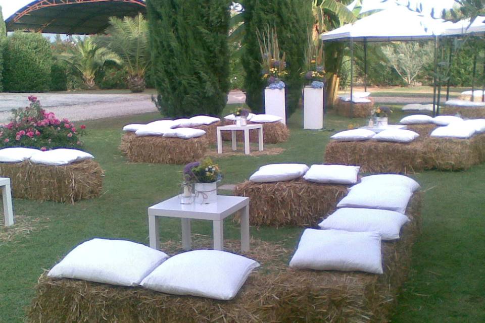 Allestimento country chic