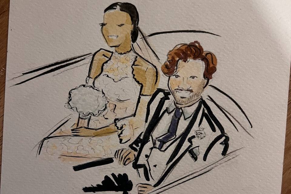 Sketch degli sposi