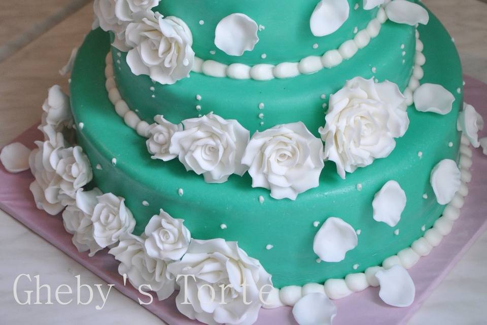 Torta Nuziale Tiffany