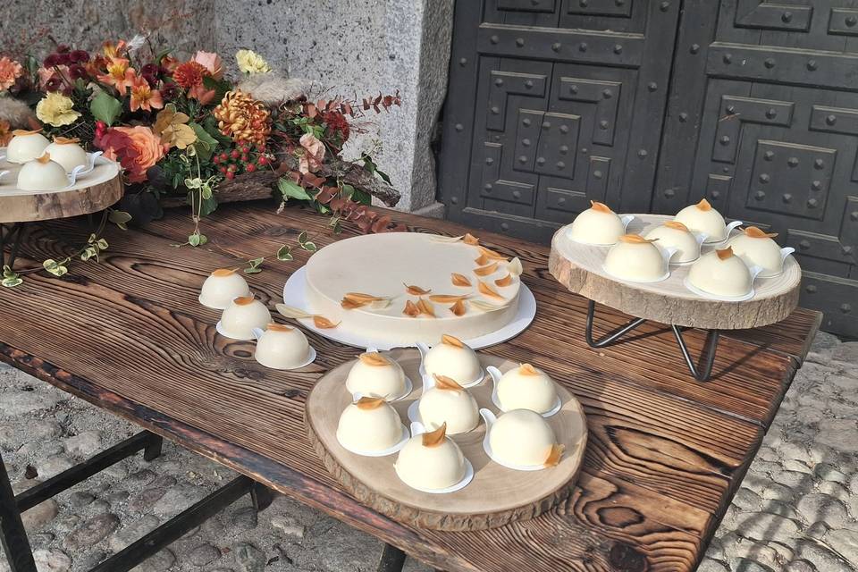 Torta e monoporzioni autunno