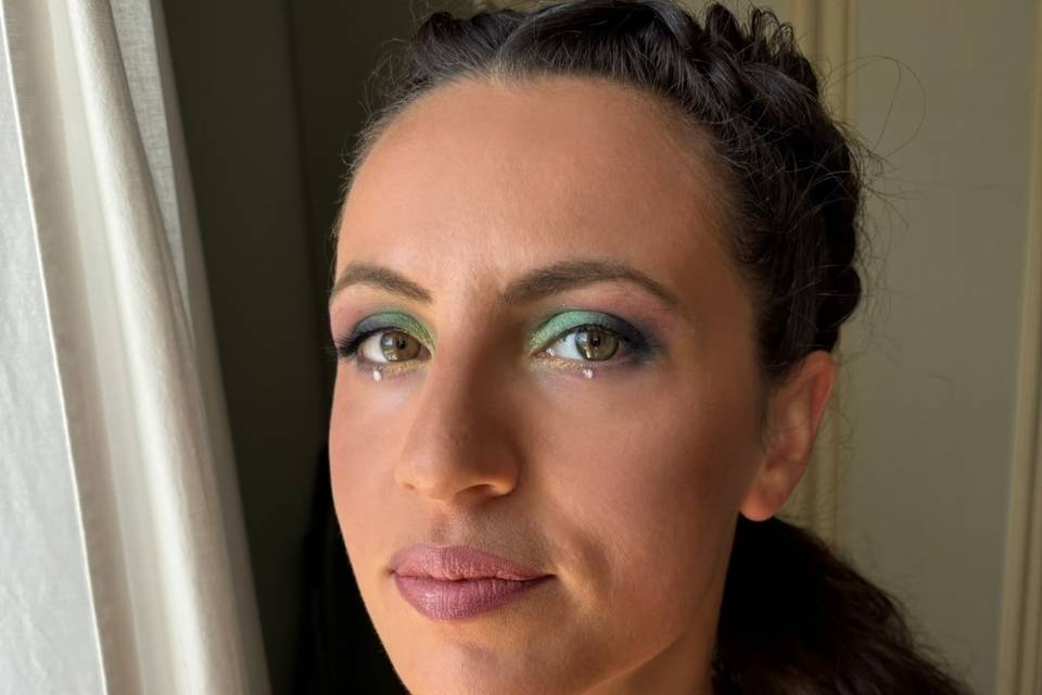 Trucco cerimonia colorato