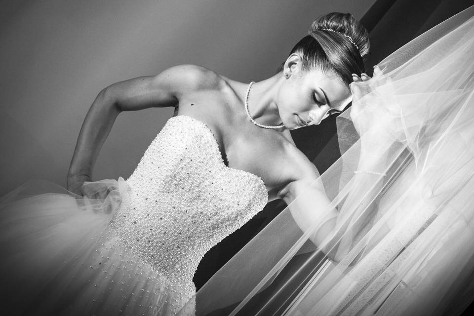 Foto sposa col velo