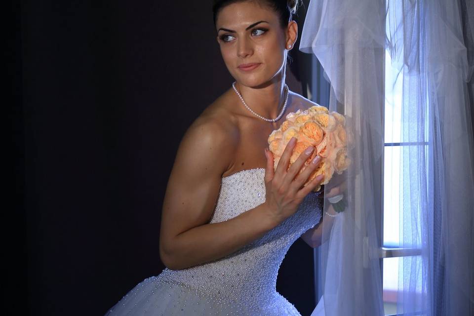 Foto sposa col velo