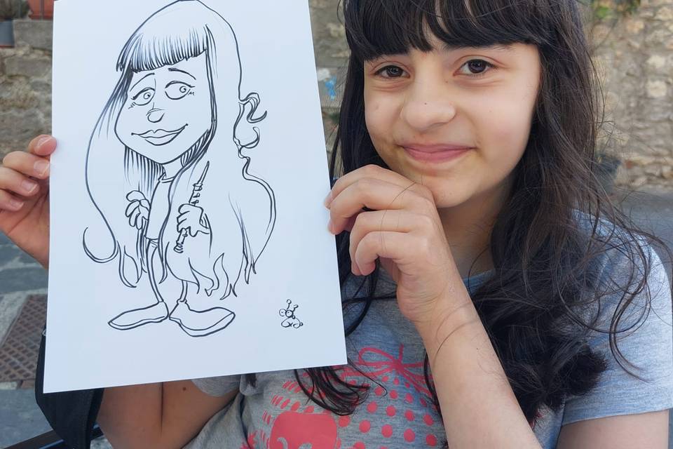 Caricatura bimba