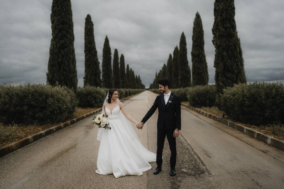 Matrimonio sotto la pioggia