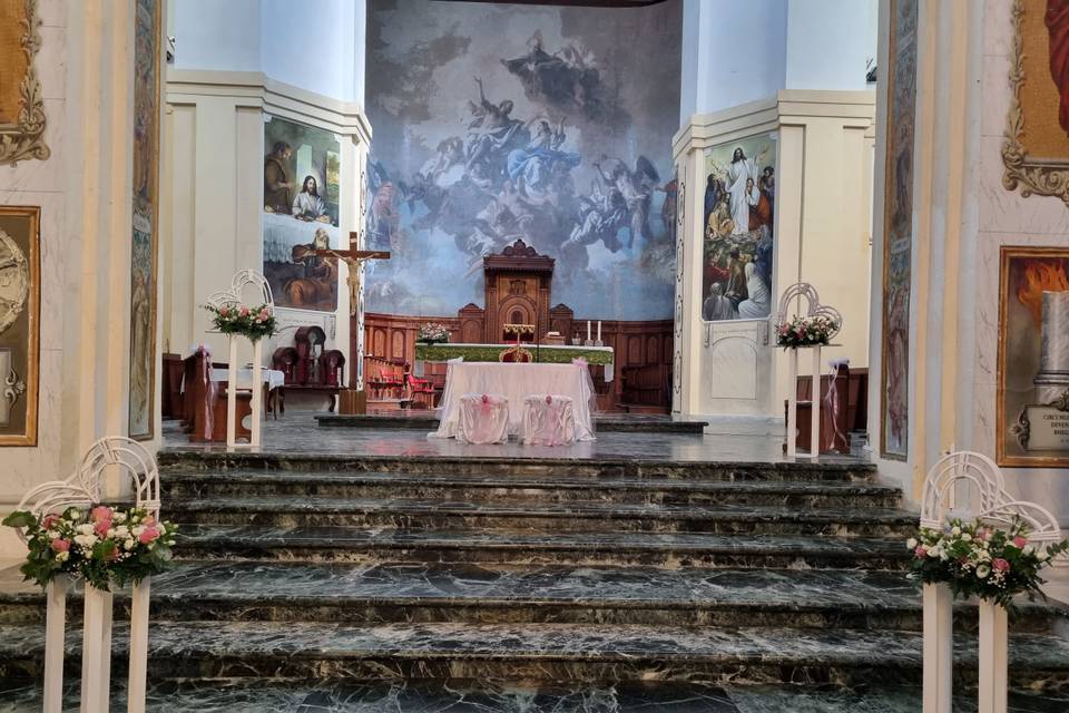 Allestimento chiesa interno