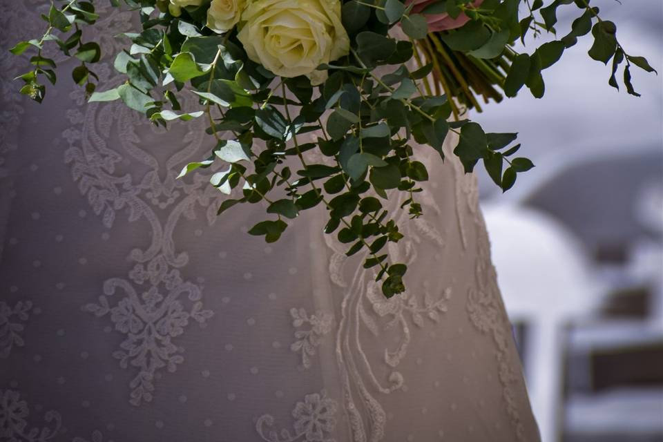 Bouquet sposa greenery