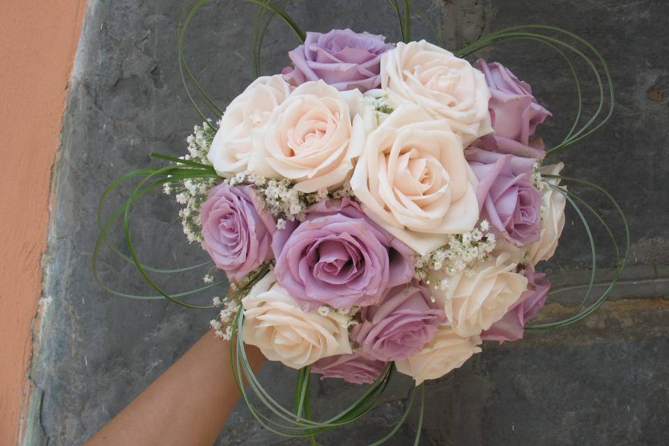 Bouquet da sposa in lilla