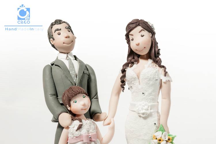 Wedding Cake Topper Family