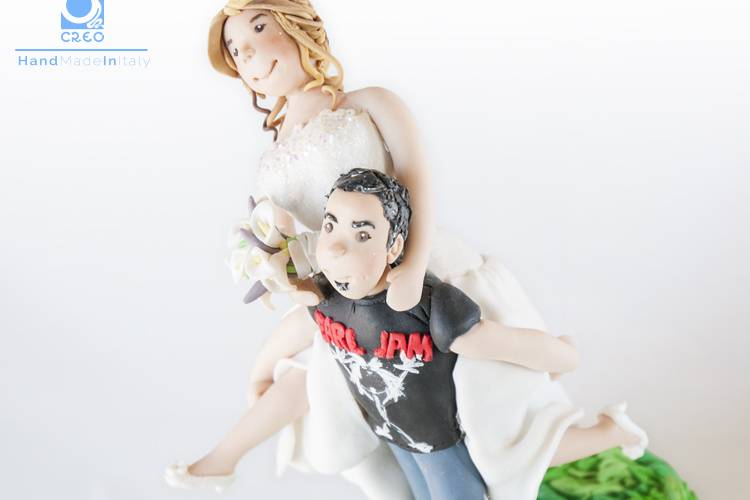 Wedding Cake Topper Umoristico