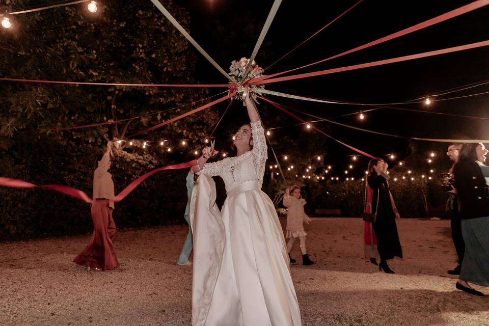 Lancio del bouquet