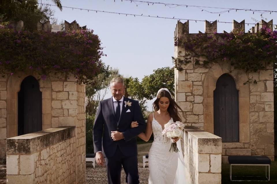 Bride and dad