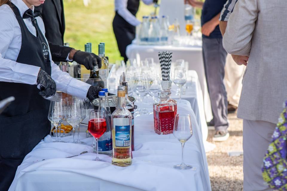 postazione bar cocktail
