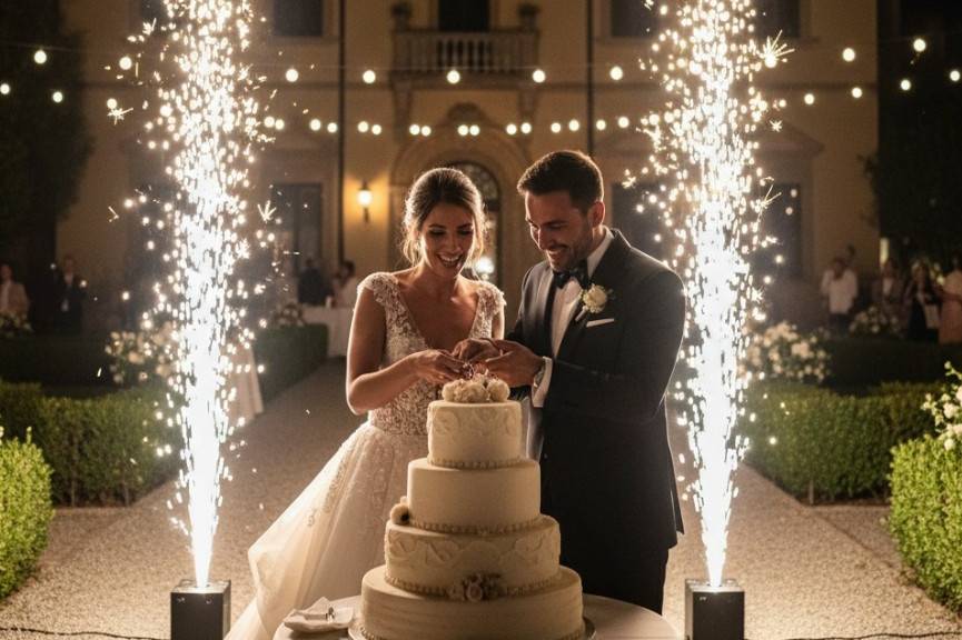 Taglio della torta con Sparkul