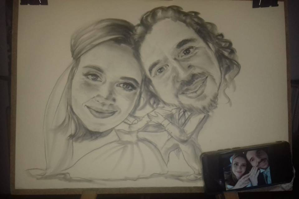 Caricatura sposi