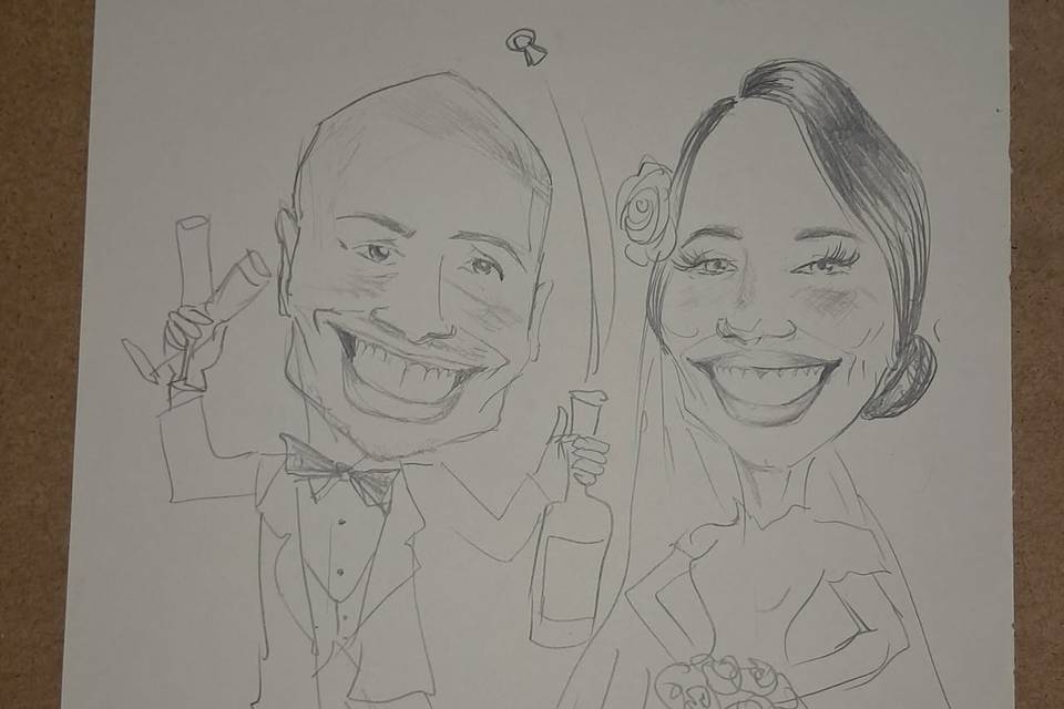 Caricatura sposi