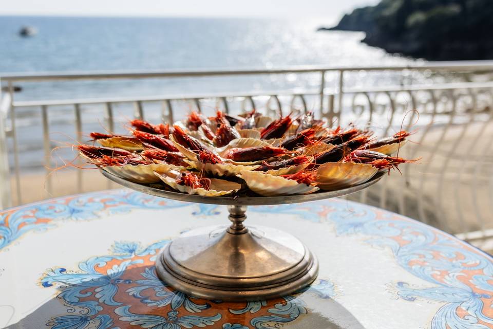 Gambero rosso su stracciatella